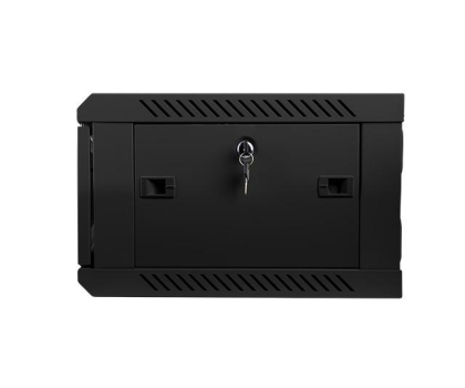 Szafa RACK Lanberg Wisząca 19" 4U 600x450mm jednosekcyjna (czarna)